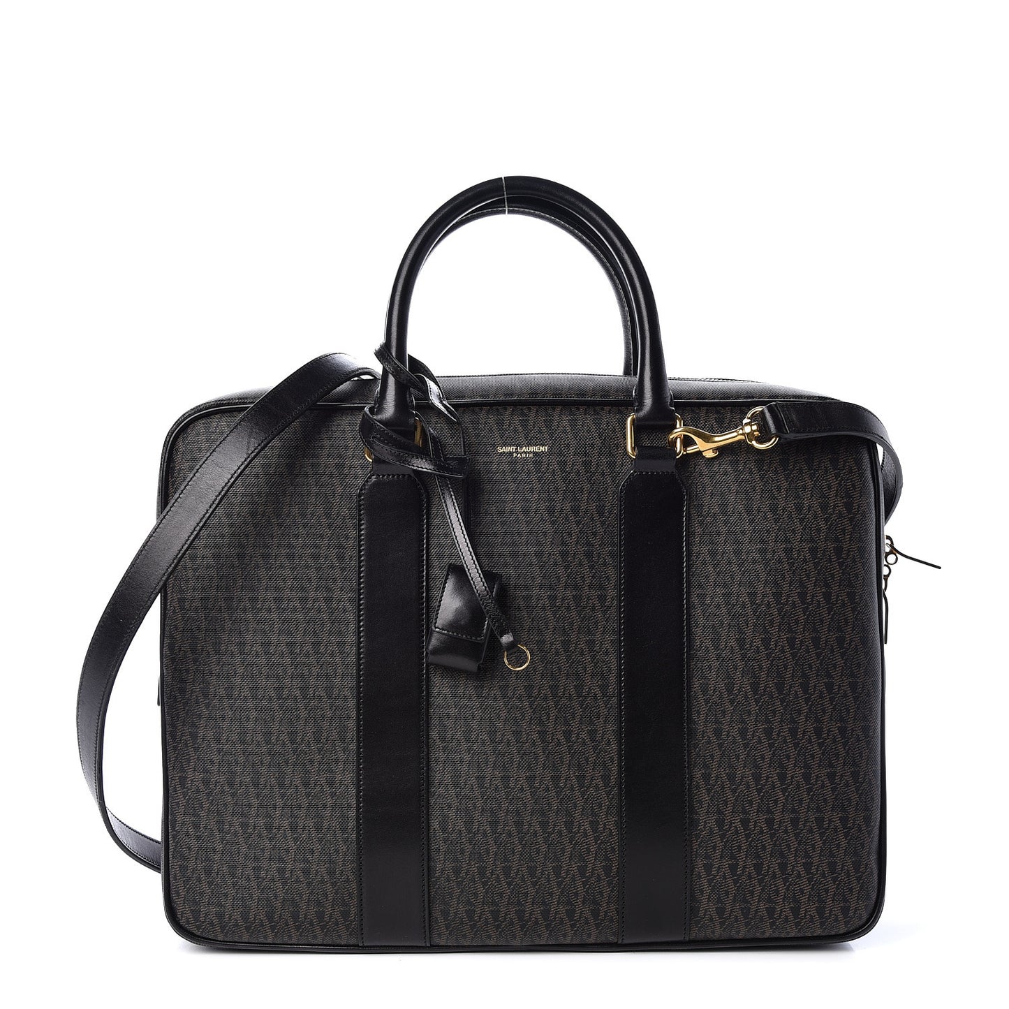 Toile Classic Monogram Rodeo Briefcase Black