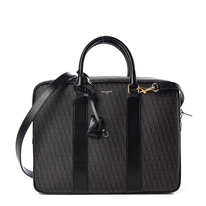 Saint Laurent Toile Classic Monogram Rodeo Briefcase Black 1 of 9