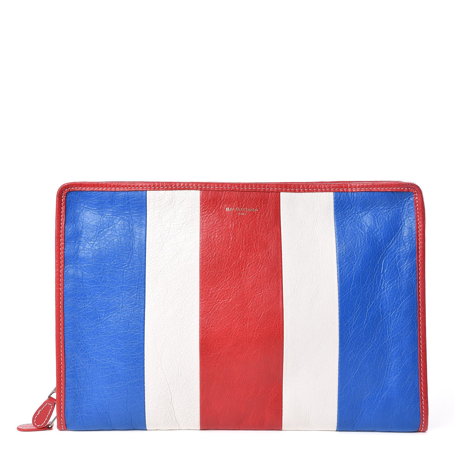 Balenciaga Agneau Arena Multicolore Bazar Pouch Bleu White Rouge 1 of 10