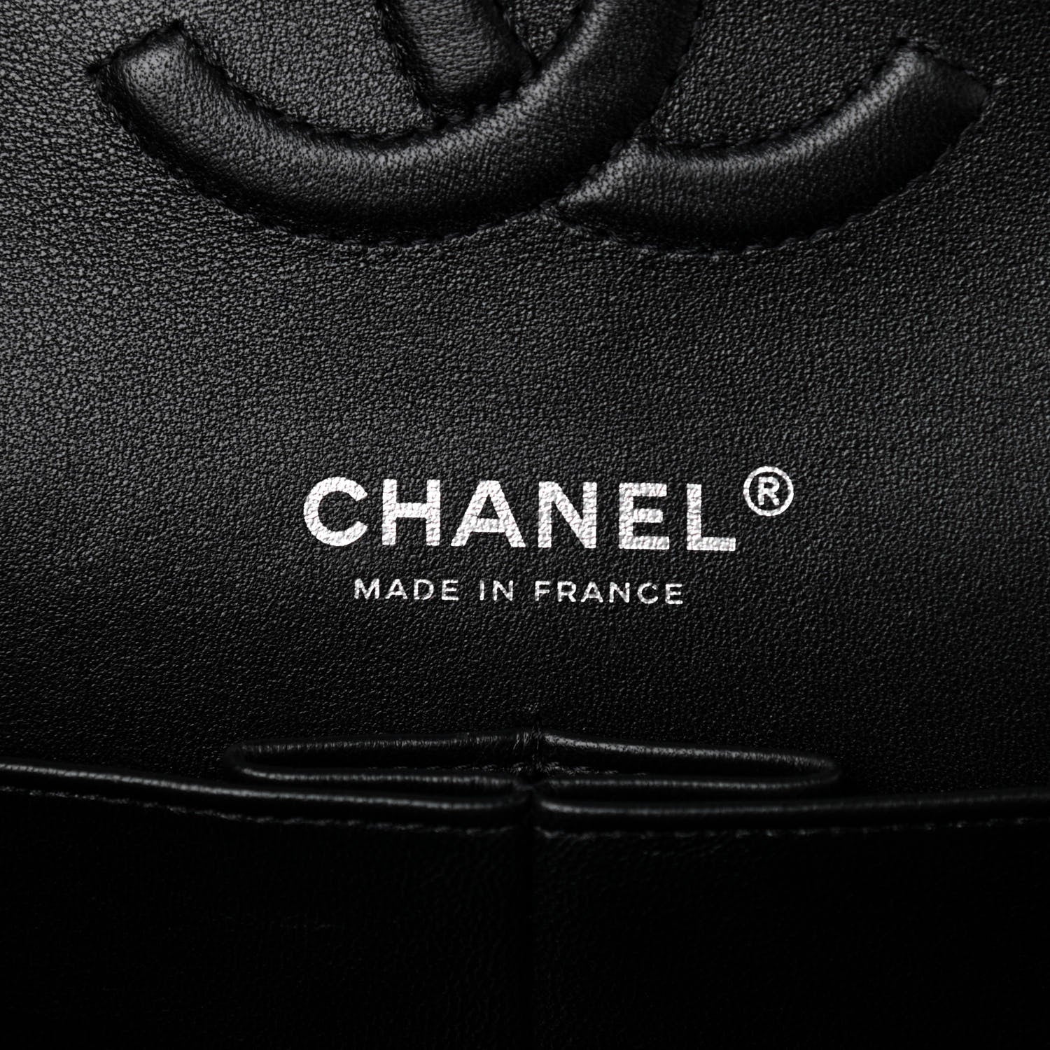 Chanel Lambskin Quilted Medium Double Flap So Black 11 of 19