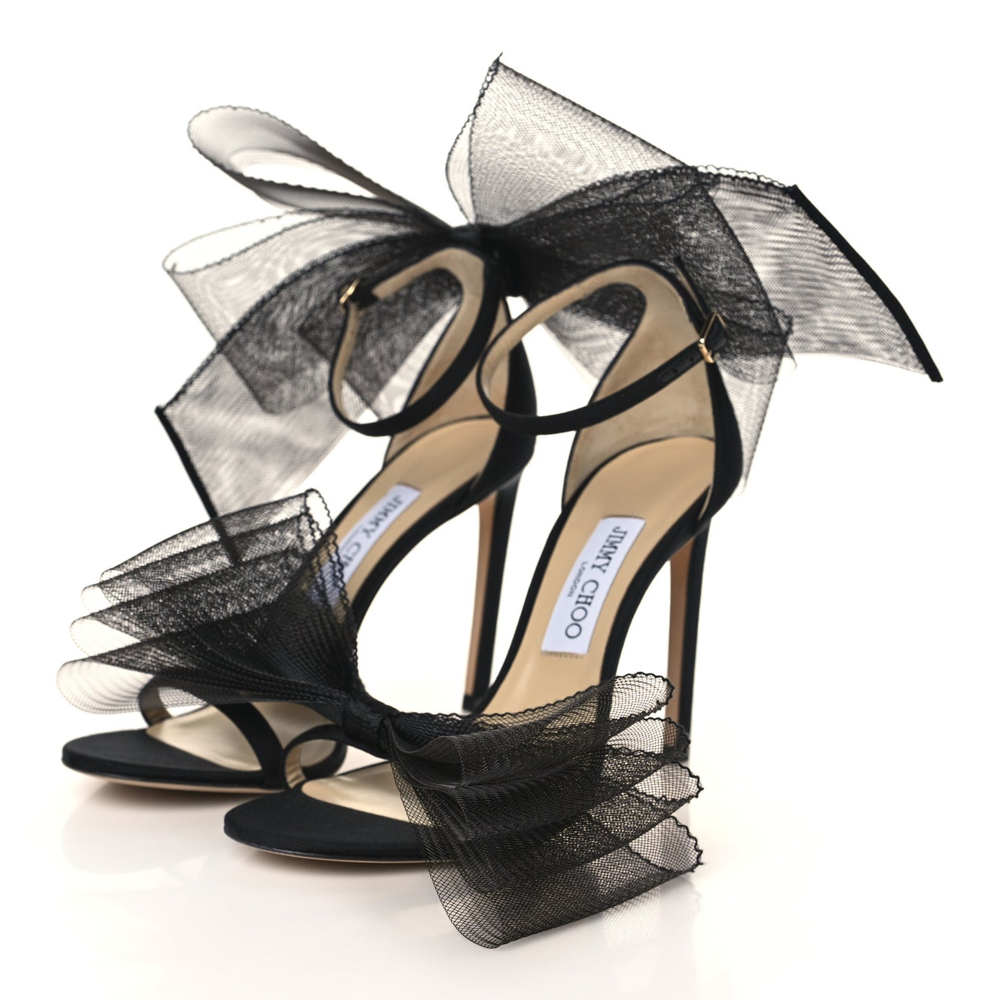 Grosgrain Aveline Bow 100 Sandals 39 Black