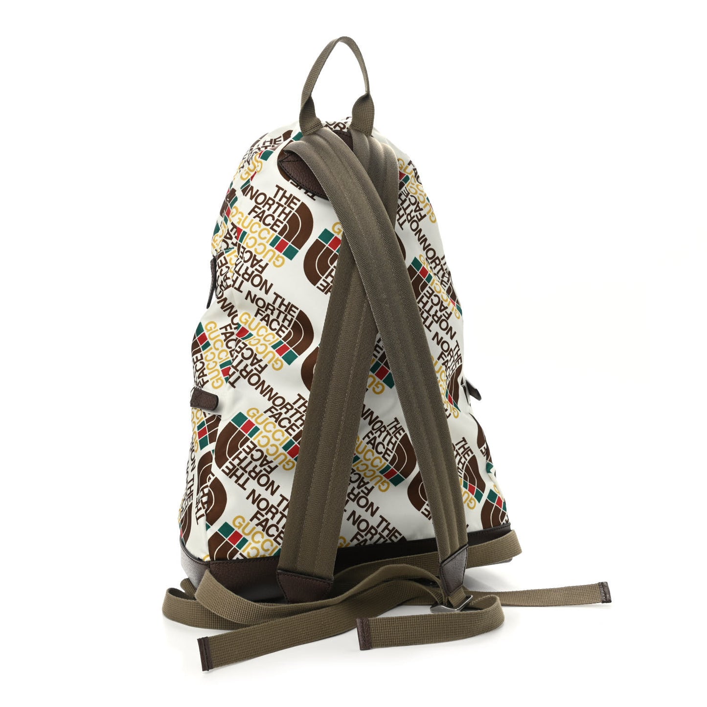X THE NORTH FACE Econyl Nylon Medium Backpack Brown White