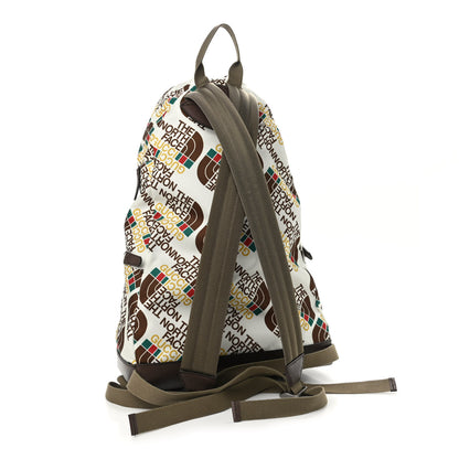 Gucci X THE NORTH FACE Econyl Nylon Medium Backpack Brown White 3 of 10