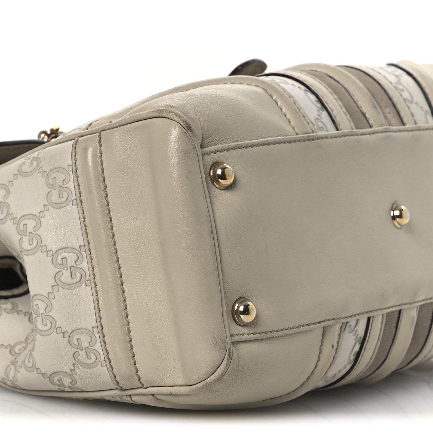 Guccissima Treasure Shoulder Bag Off White
