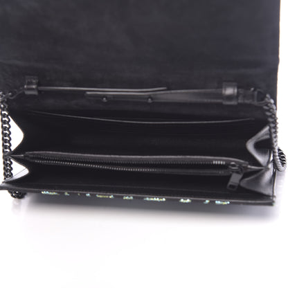Saint Laurent Tiger Burnout Monogram Chain Wallet Multicolor 5 of 10