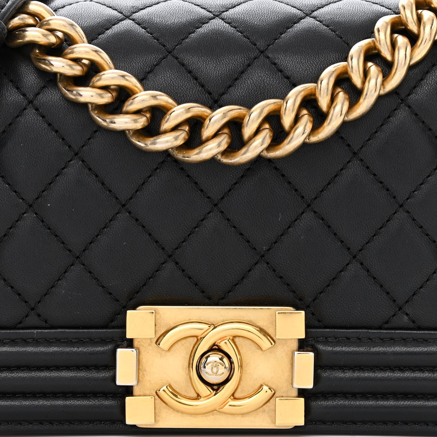 Chanel Calfskin Quilted Small Boy Flap Black 9 of 14