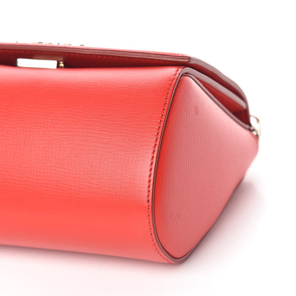 Givenchy Textured Calfskin Mini Pandora Box Chain Crossbody Bag Medium Red 9 of 13