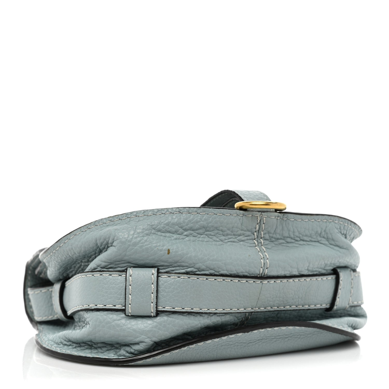 Chloe Calfskin Mini Marcie Round Crossbody Bag Faded Blue 4 of 12