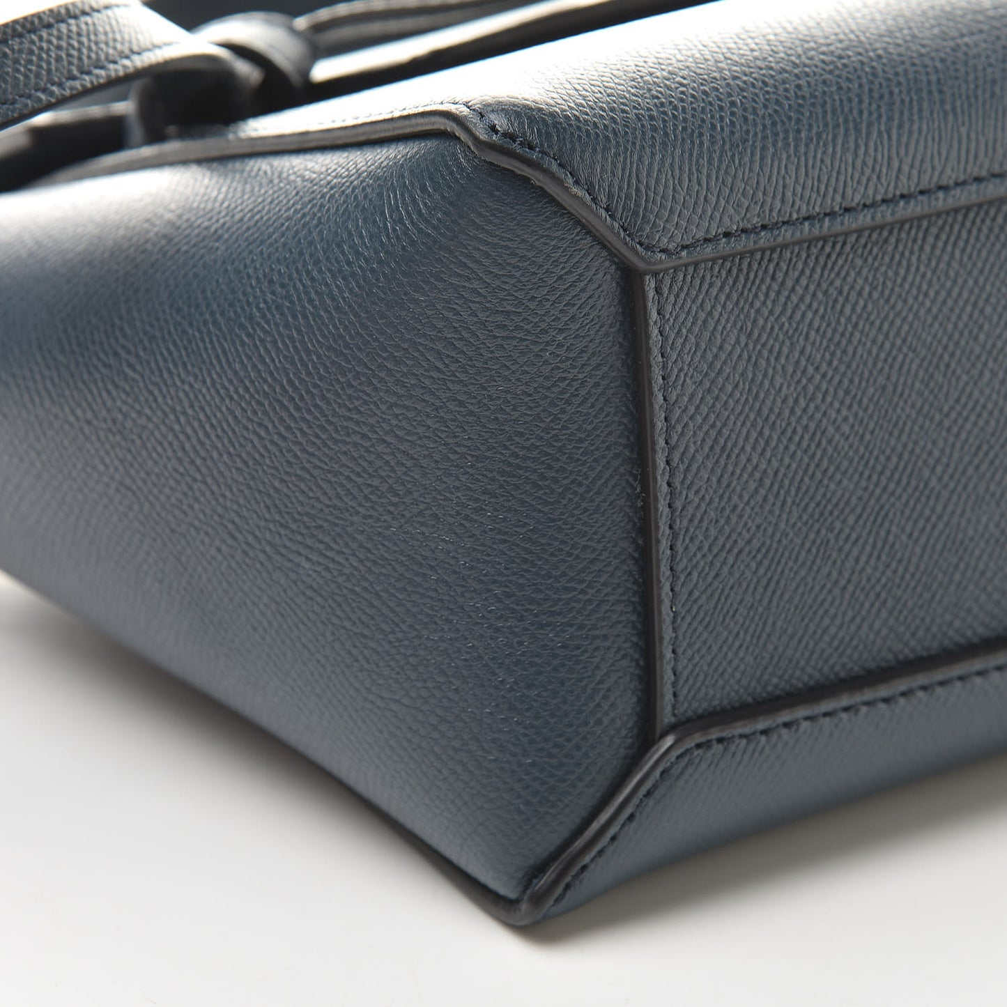 Baby Grained Calfskin Nano Belt Bag Abyss Blue