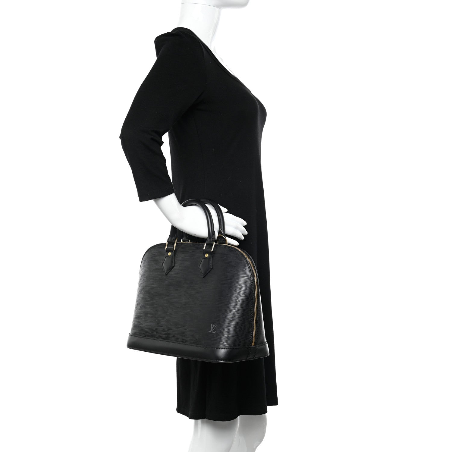 Louis Vuitton Epi Alma PM Black 2 of 11