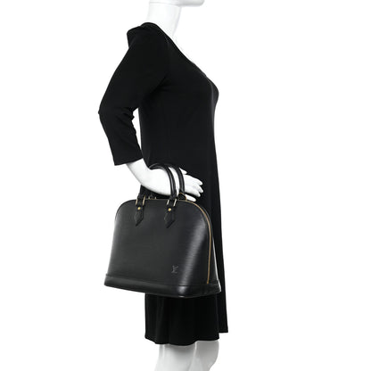 Louis Vuitton Epi Alma PM Black 2 of 11