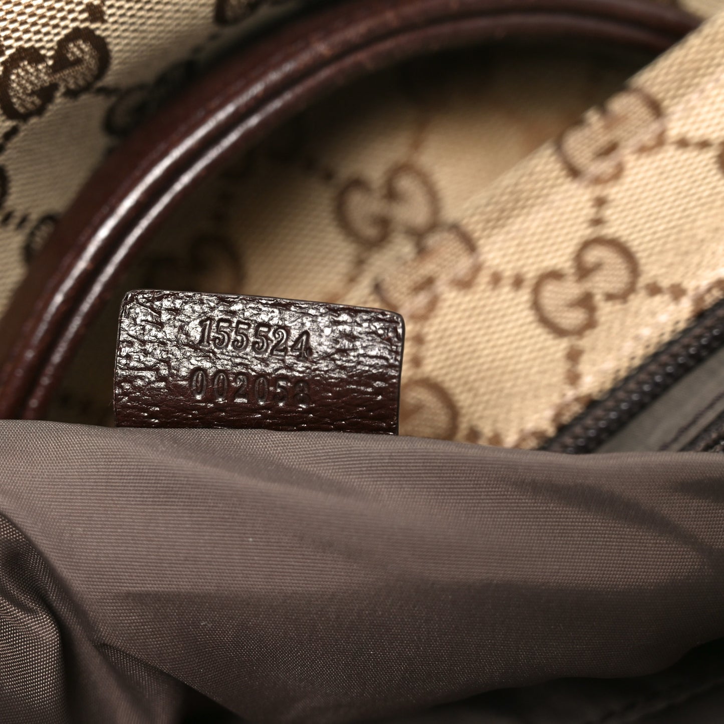 Monogram Web Large Diaper Tote Brown