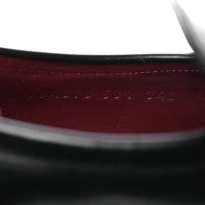 Gucci Calfskin Horsebit Womens Lug Sole Loafers 38.5 Black 11 of 12