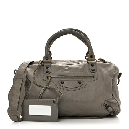 Balenciaga Agneau Classic Hardware Boston Gris Pyrite 3 of 17