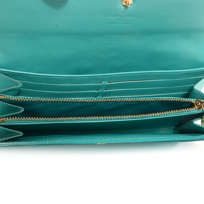 Louis Vuitton Vernis Sarah Wallet Blue Lagon 8 of 8