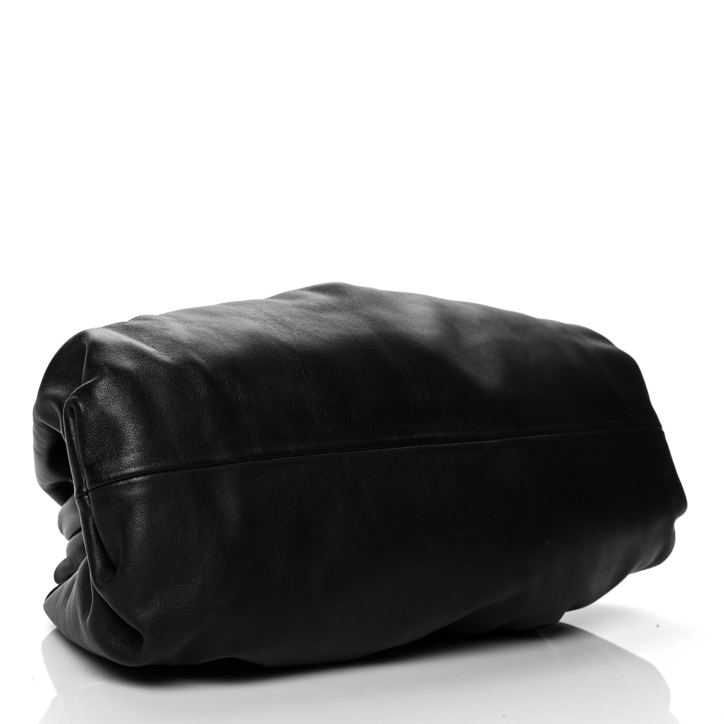 Smooth Butter Calf The Pouch Oversized Clutch Black