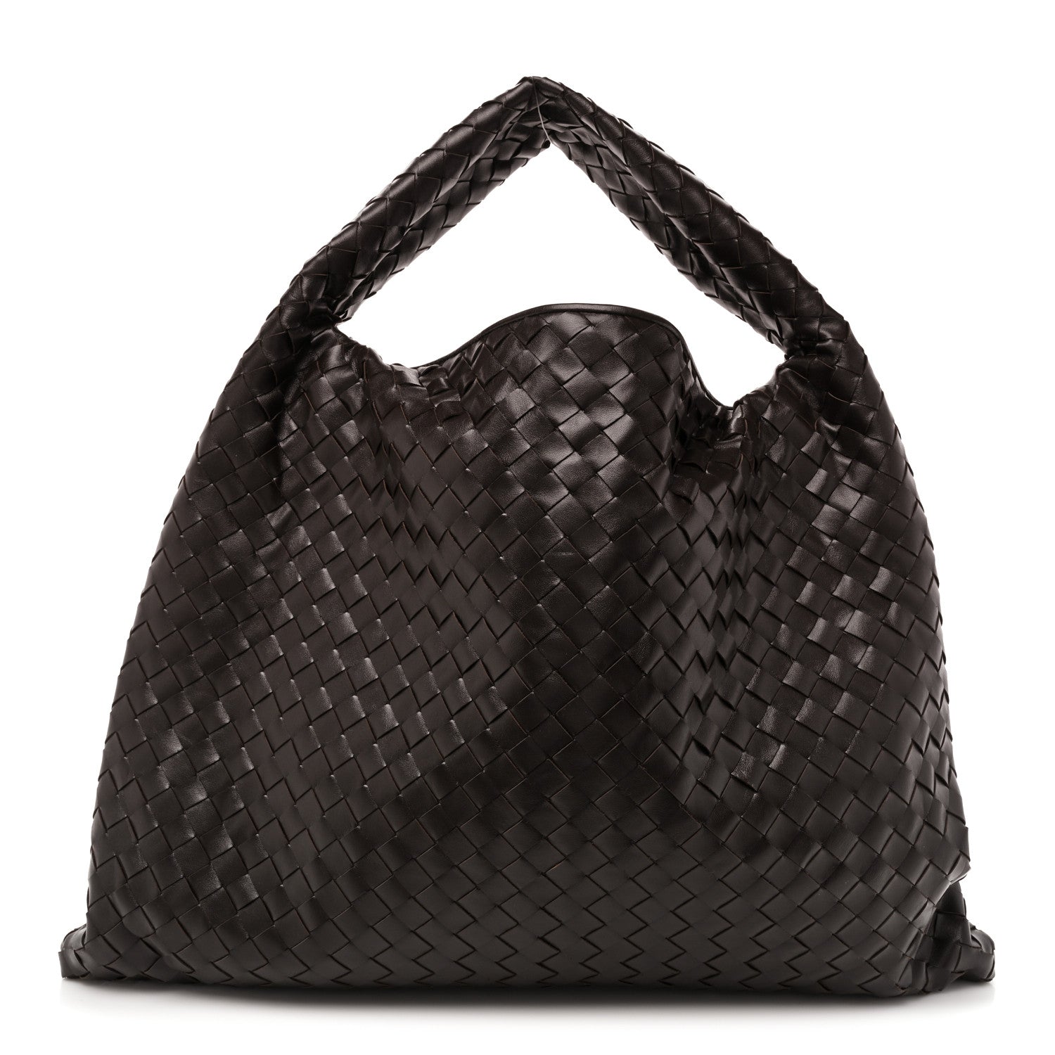 Bottega Veneta Calfskin Intrecciato Large Hop Ebano 1 of 8