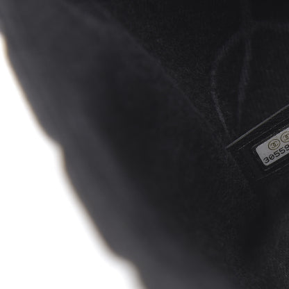 Chanel Denim Quilted CC Print Jumbo Single Flap Black 7 of 11