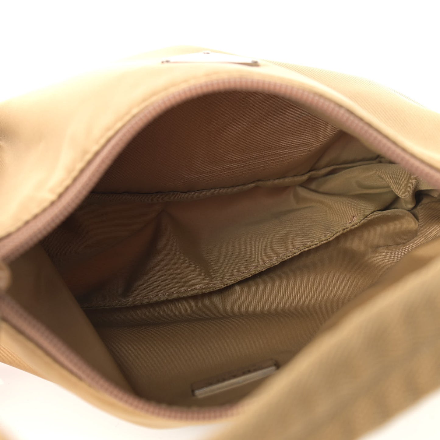 Tessuto Nylon Sport Shoulder Bag Cammello