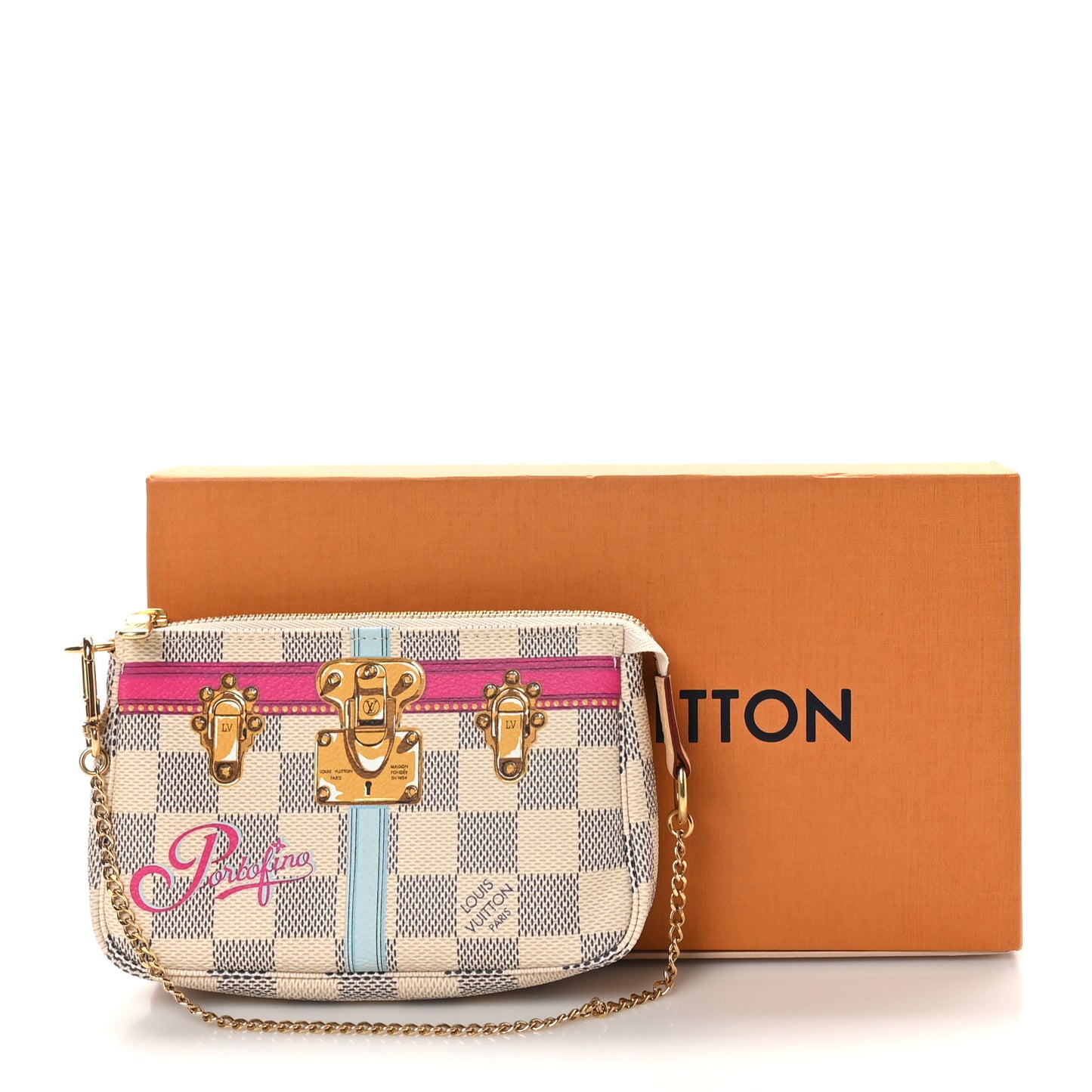 Damier Azur Summer Trunks Portofino Mini Pochette Accessories