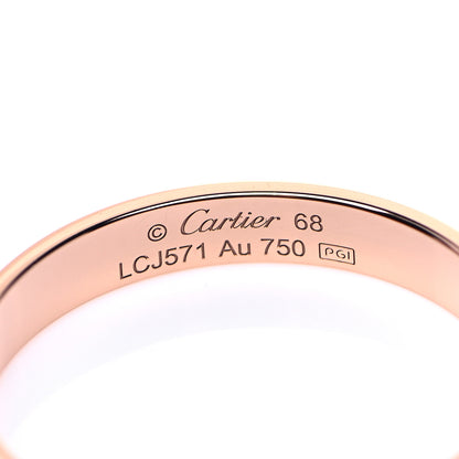 Cartier 18K Pink Gold 3.5mm LOVE Wedding Band Ring 68 12.25 4 of 4
