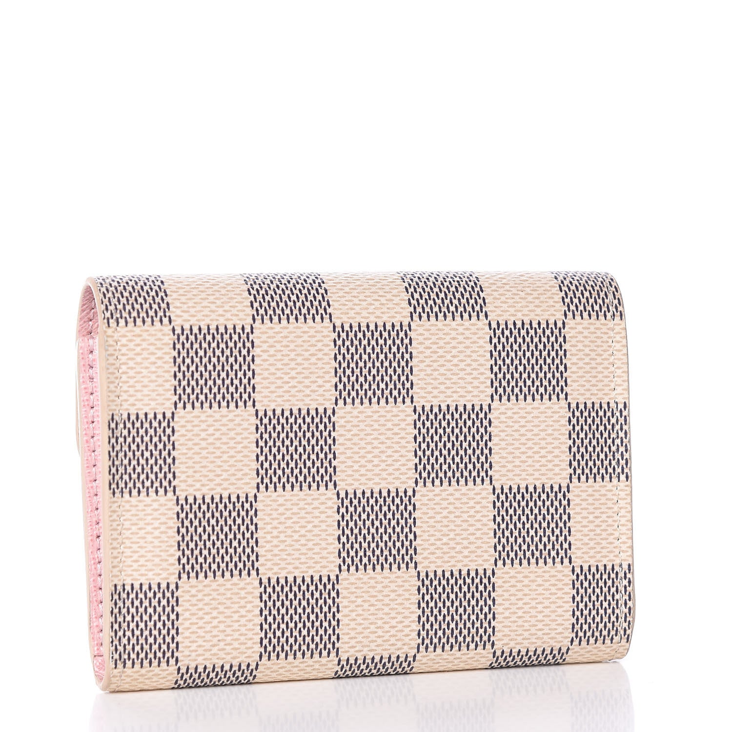 Louis Vuitton Damier Azur Rosalie Coin Purse Rose Ballerine 2 of 9