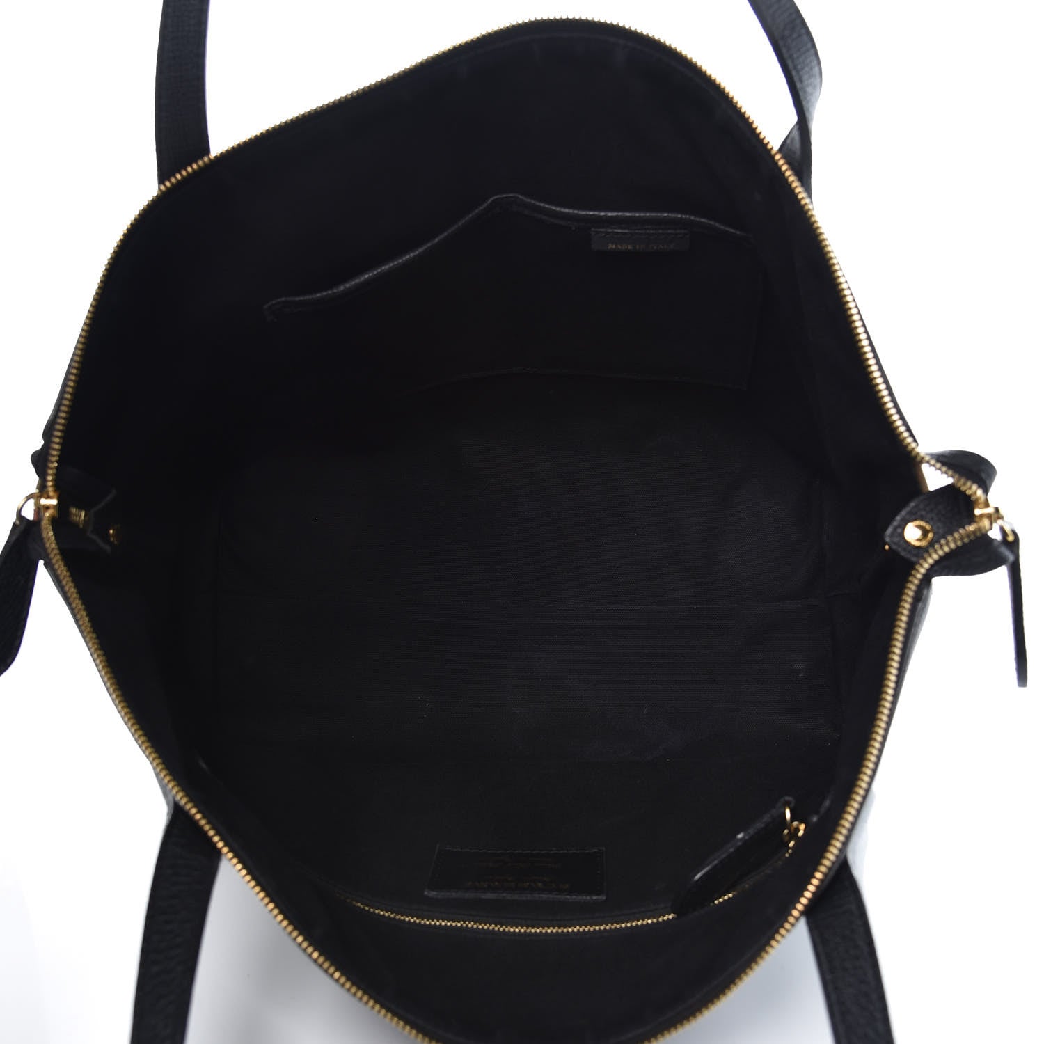 Burberry Derby Calfskin House Check Medium Welburn Tote Black 6 of 13
