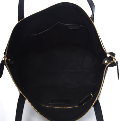 Burberry Derby Calfskin House Check Medium Welburn Tote Black 6 of 13