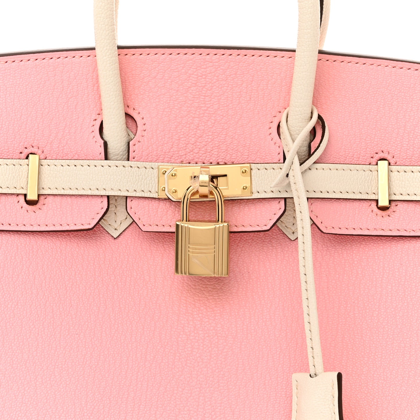 Chevre Mysore Horseshoe Birkin 25 Rose Sakura Nata