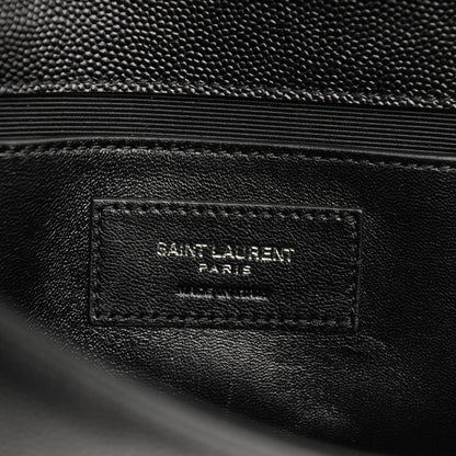 Saint Laurent Grain De Poudre Medium Classic Monogram Kate Double Handle Satchel Black 6 of 6