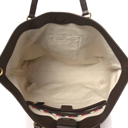 Gucci Soft GG Supreme Monogram Courrier Medium Crossbody Tote Beige New Acero 5 of 9