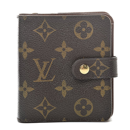 Louis Vuitton Monogram Compact Zippe Zipped Wallet 1 of 12
