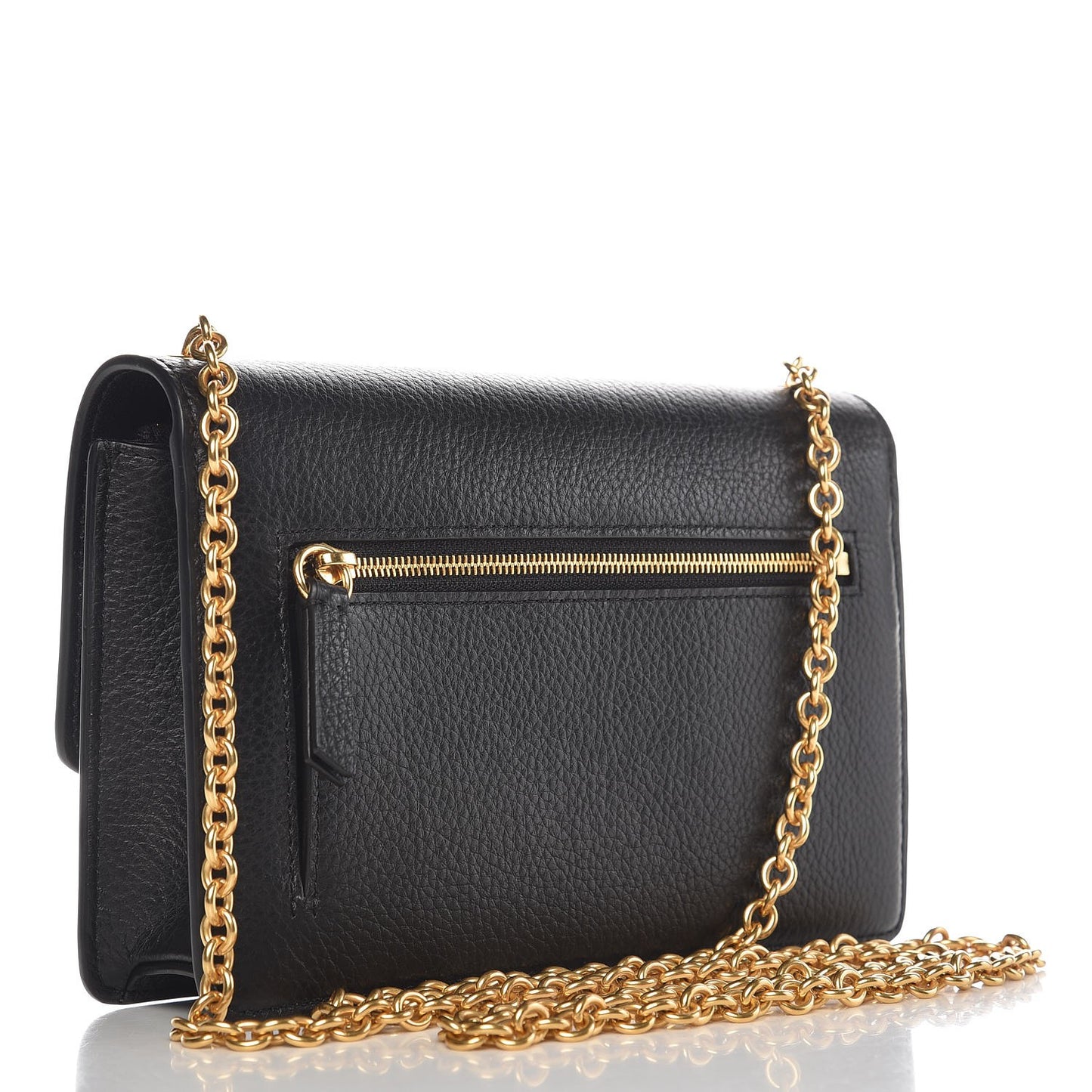 Classic Grain Calfskin Small Darley Black