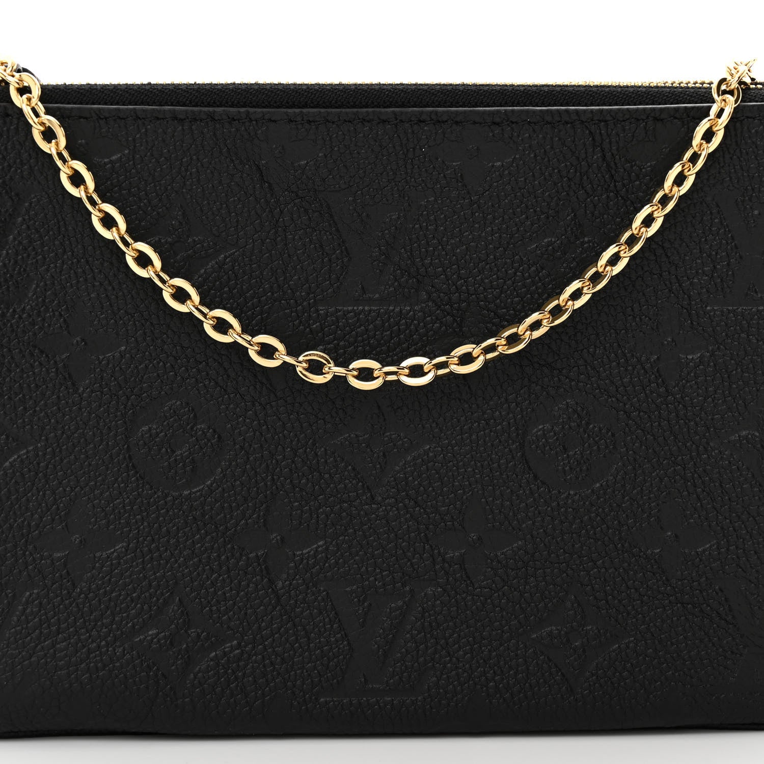 Louis Vuitton Empreinte Double Zip Pochette Black 9 of 11