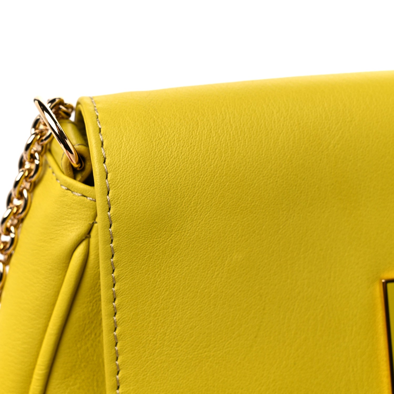 Fendi Vitello Flamingo Enamel Fendista Pouchette Crossbody Bag Cedro 12 of 12