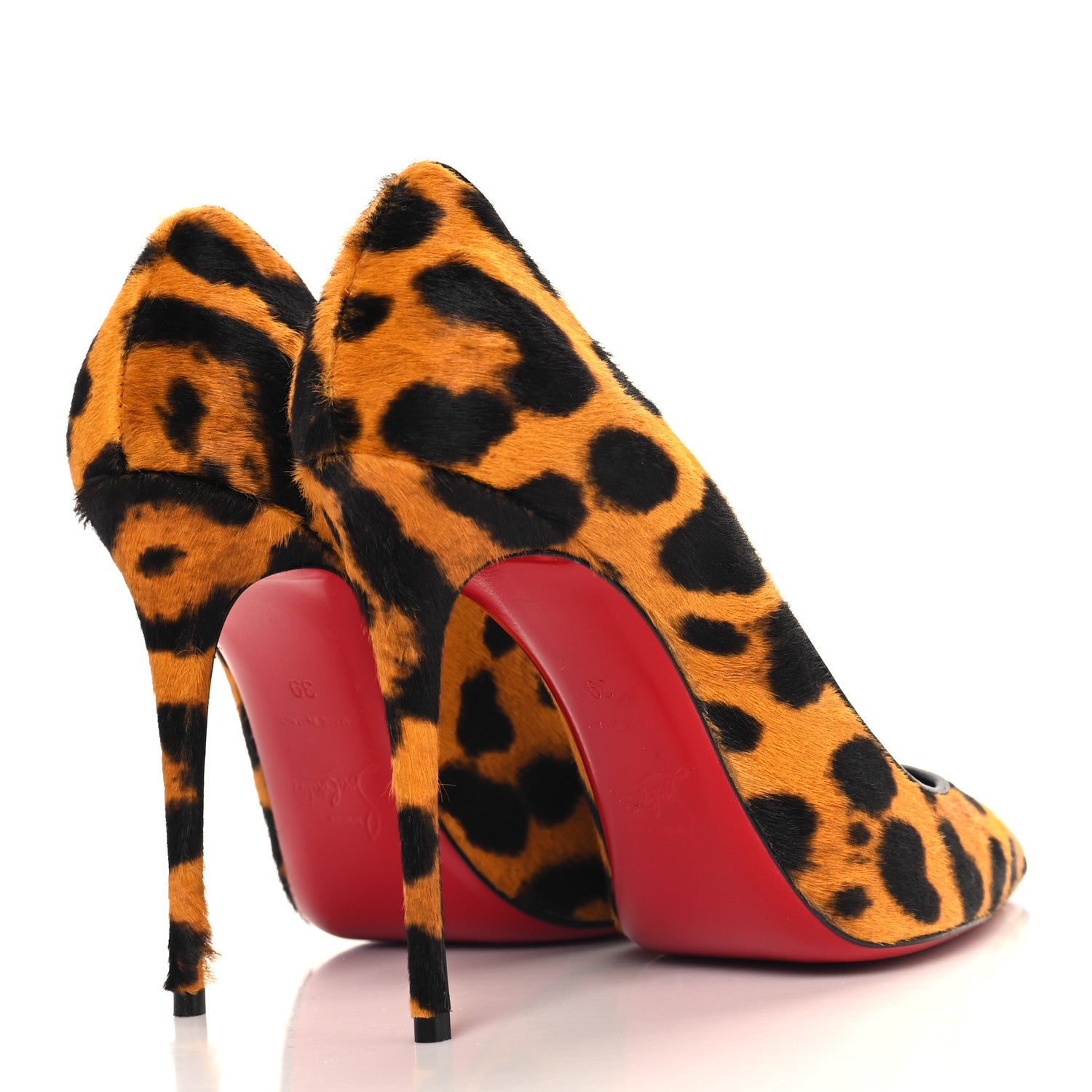 Christian Louboutin Pony Hair Leopard Print So Kate 100 Pumps 39 Spicy Lin 5 of 9
