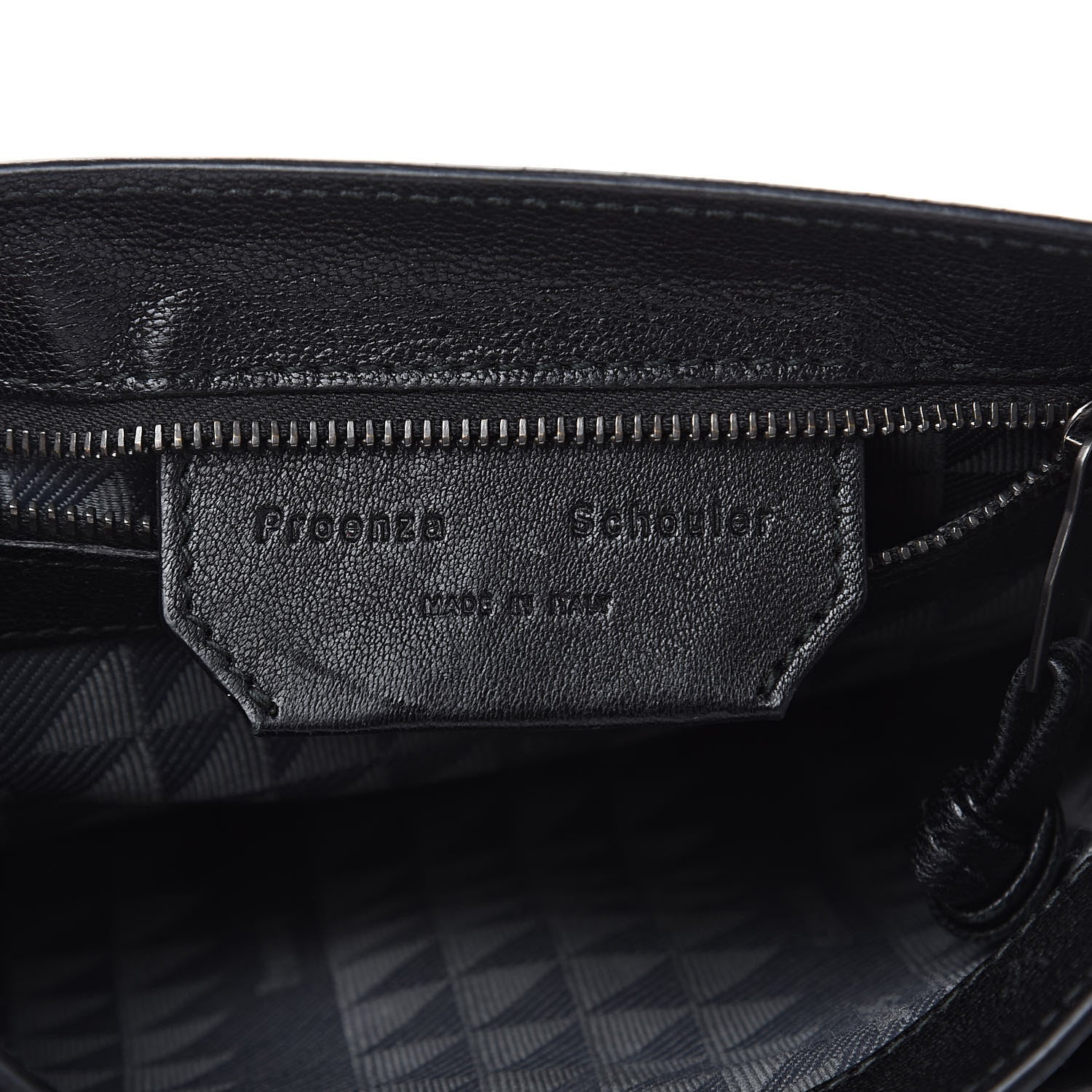 Proenza Schouler Lambskin Fringe PS1 Crossbody Pouch Black 6 of 13
