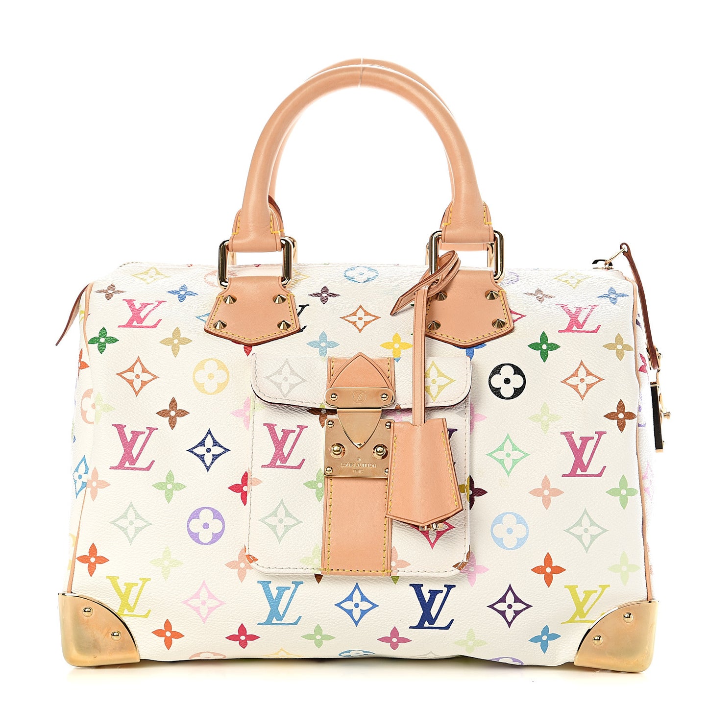 Monogram Multicolor Speedy 30 White