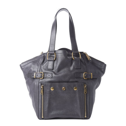 Saint Laurent Calfskin Small Downtown Tote Grey 1 of 9