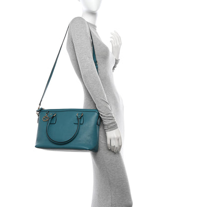 Gucci Dollar Calfskin GG Charm Satchel Deep Cobalt 2 of 11