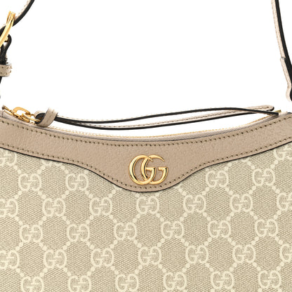 Gucci GG Supreme Monogram Textured Dollar Calfskin Small Ophidia Hobo Beige Mystic White Oatmeal 8 of 11