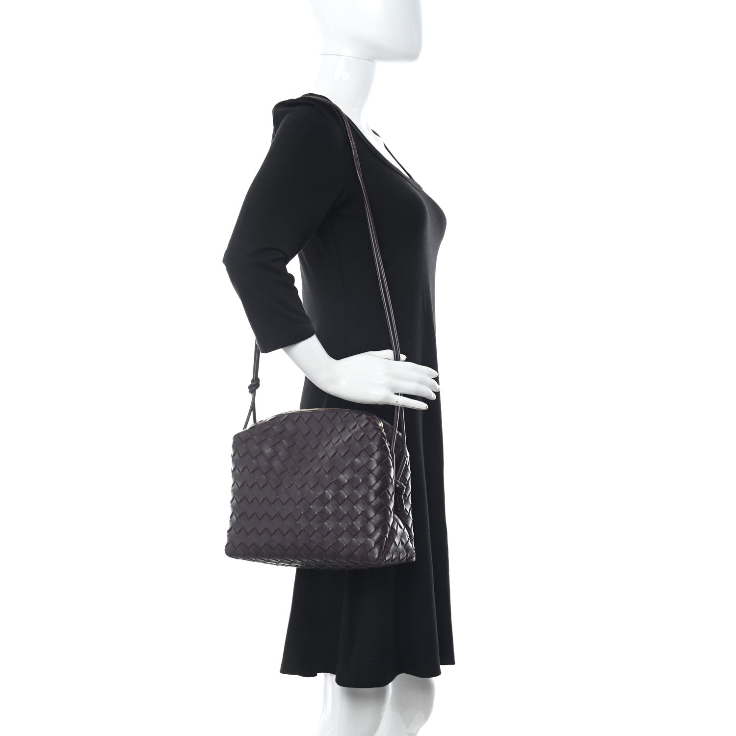 Bottega Veneta Nappa Intrecciato Medium Loop Camera Bag Grape 2 of 9