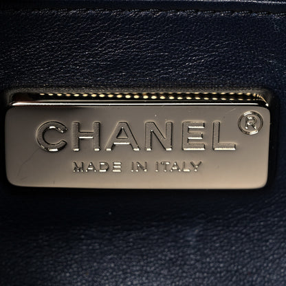 Chanel Orylag Rabbit Fur Chevron Small Single Flap Burgundy Blue 6 of 10