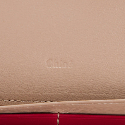 Chloe Grained Smooth Calfskin Indy Long Wallet Tulip Red 6 of 8