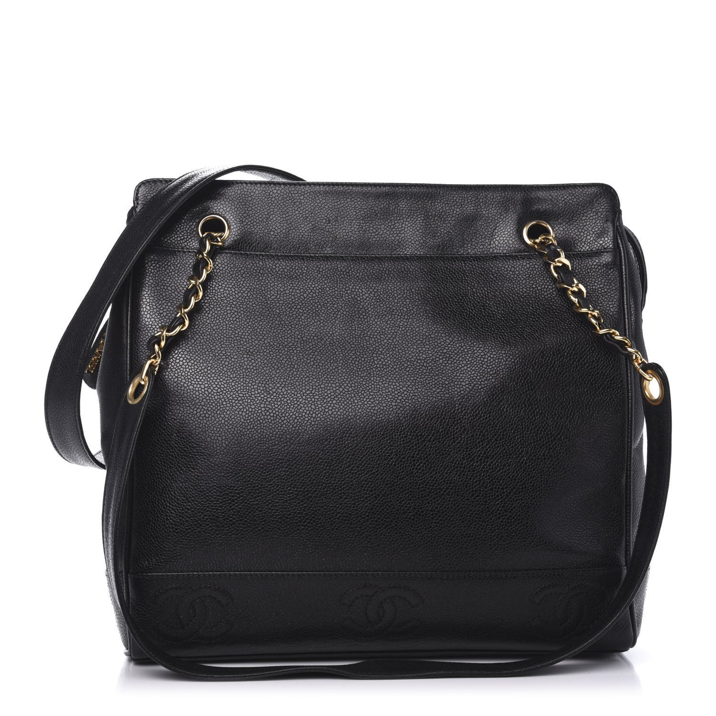 Caviar CC Shoulder Bag Black