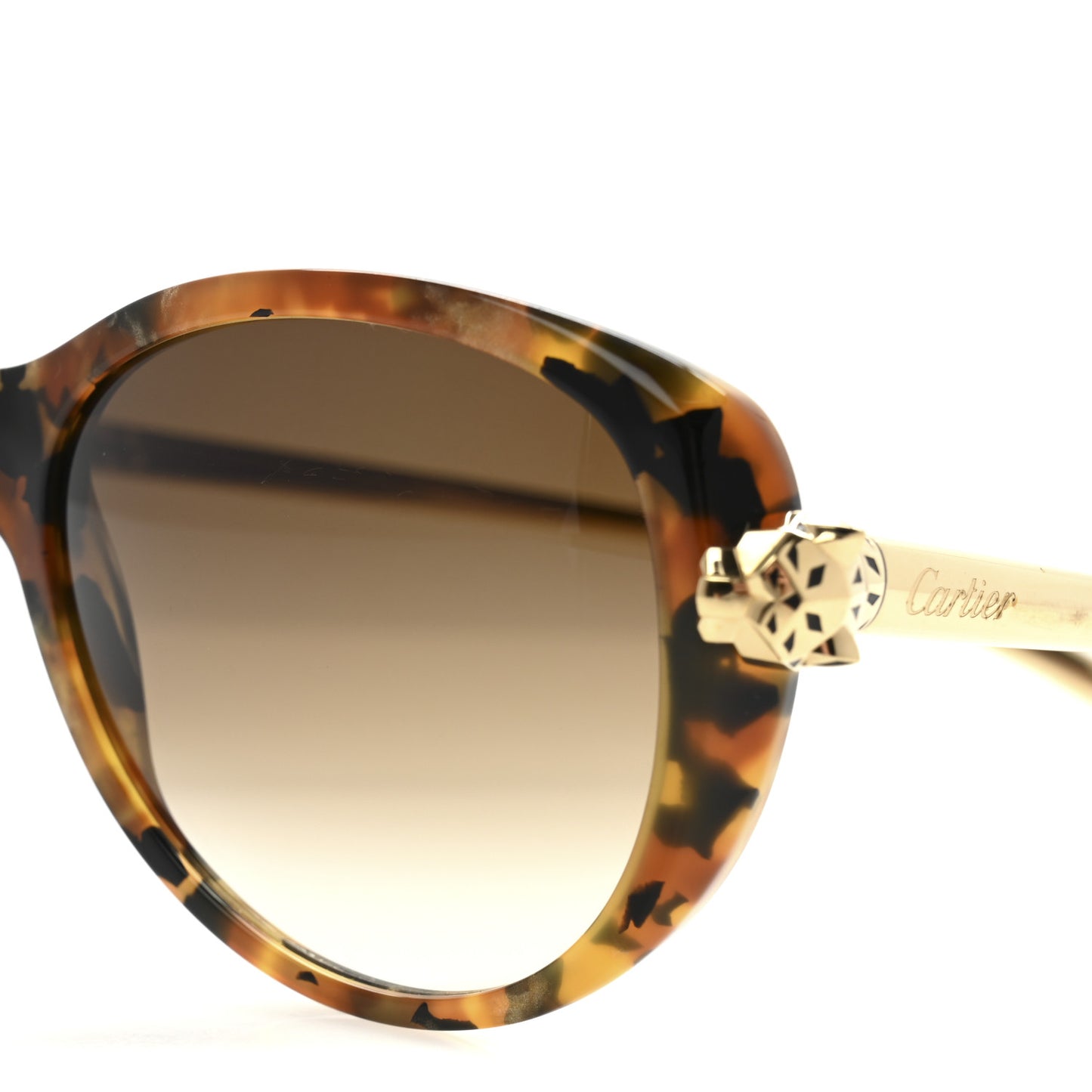 Panthere Wild De Cartier Sunglasses Tortoise