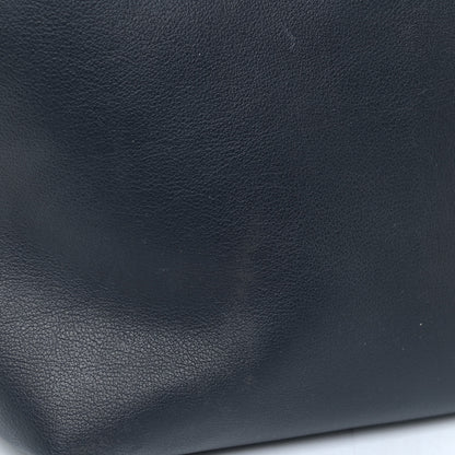 Saint Laurent Calfskin Large Shopping Tote Navy Blue 24 of 27
