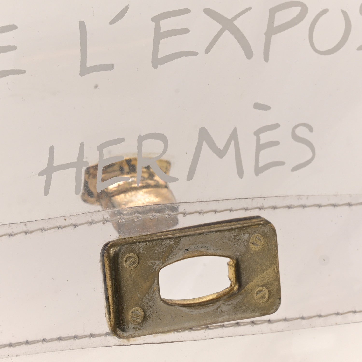 Hermes Vinyl Souvenir De L'Exposition Kelly Transparent 7 of 15