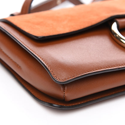 Chloe Suede Calfskin Small Faye Shoulder Bag Tobacco 8 of 13