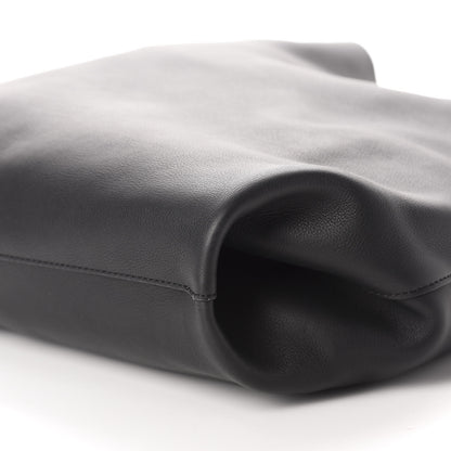 Burberry Smooth Calfskin Medium Grommet Hobo Black 7 of 8